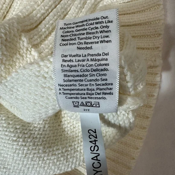 Free Assembly Cream Sweater with Pink and Purple Patterns- Cotton & Wool - Picture 14 of 15